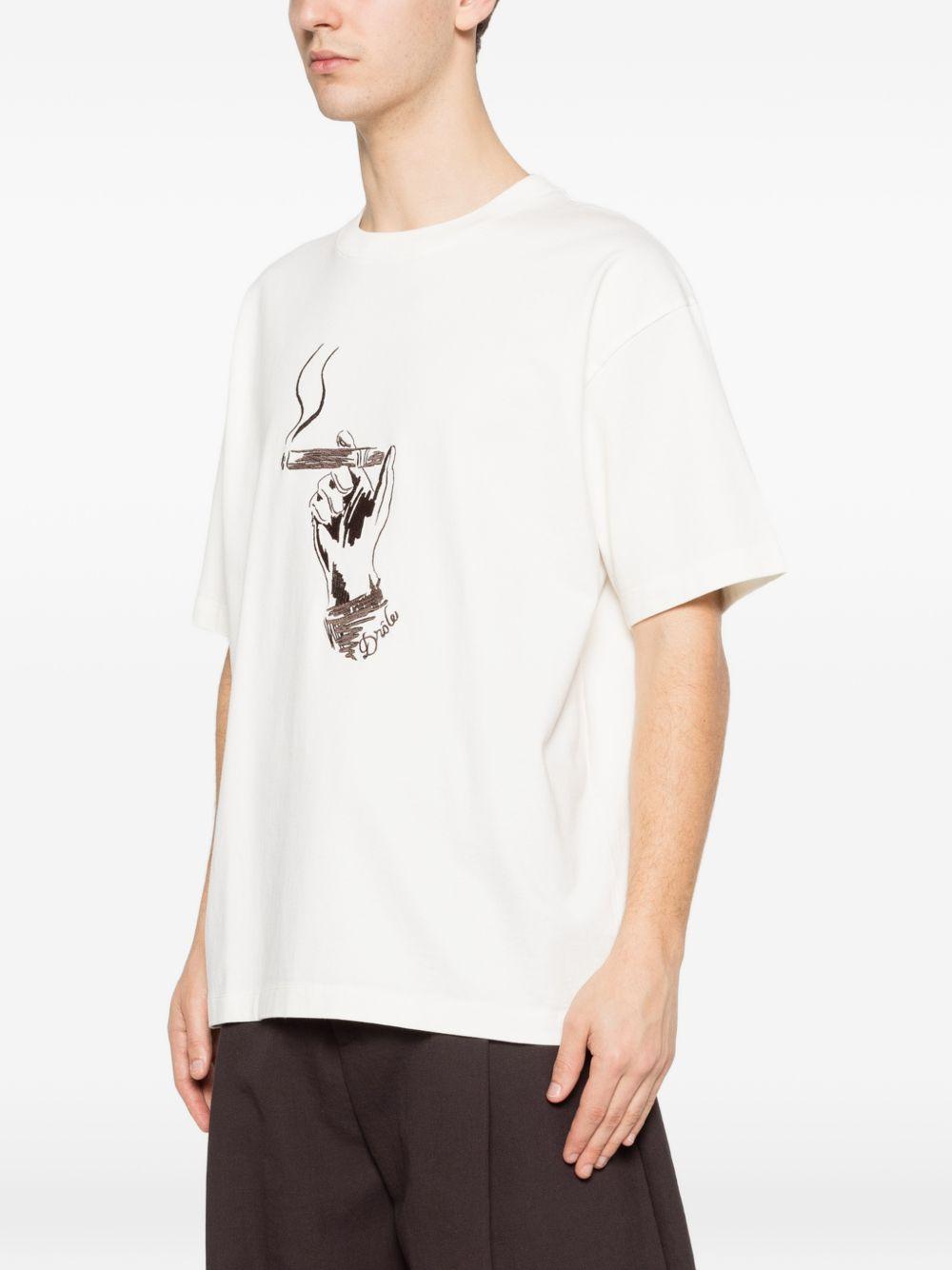 T-Shirt Cuba KTS314CO248 OFF WHITE DROLE DE MONSIEUR