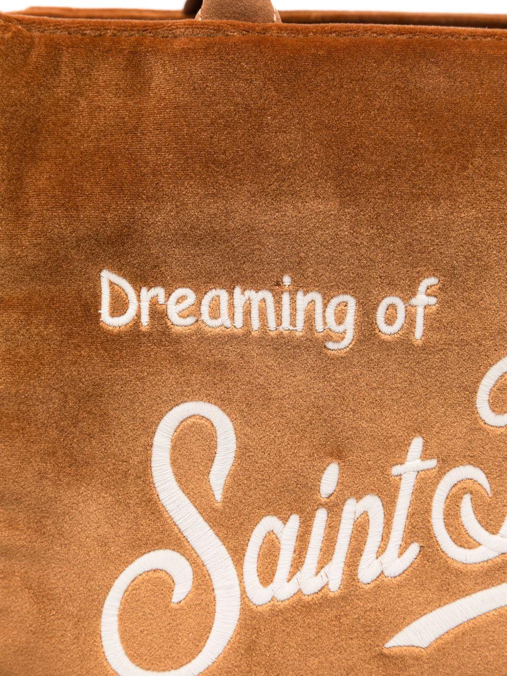 Colette - Borsa a Mano in Velluto con Ricamo del Logo COLETTEVELVET 18EMB MC2 SAINT BARTH