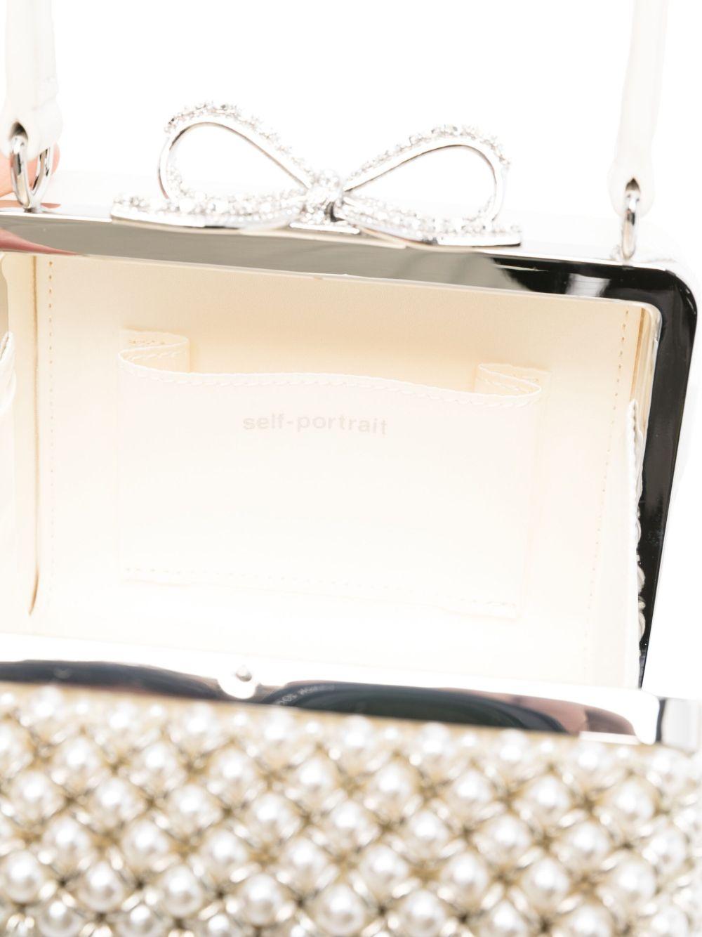 Pearl Embellished Micro Bag AW25312C CREAM SELF-PORTRAIT