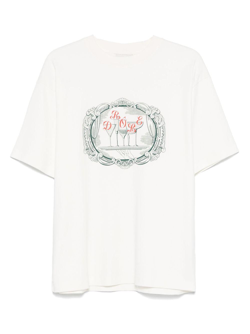 Le T-Shirt Plateau HTS255CO002 OFF WHITE DROLE DE MONSIEUR