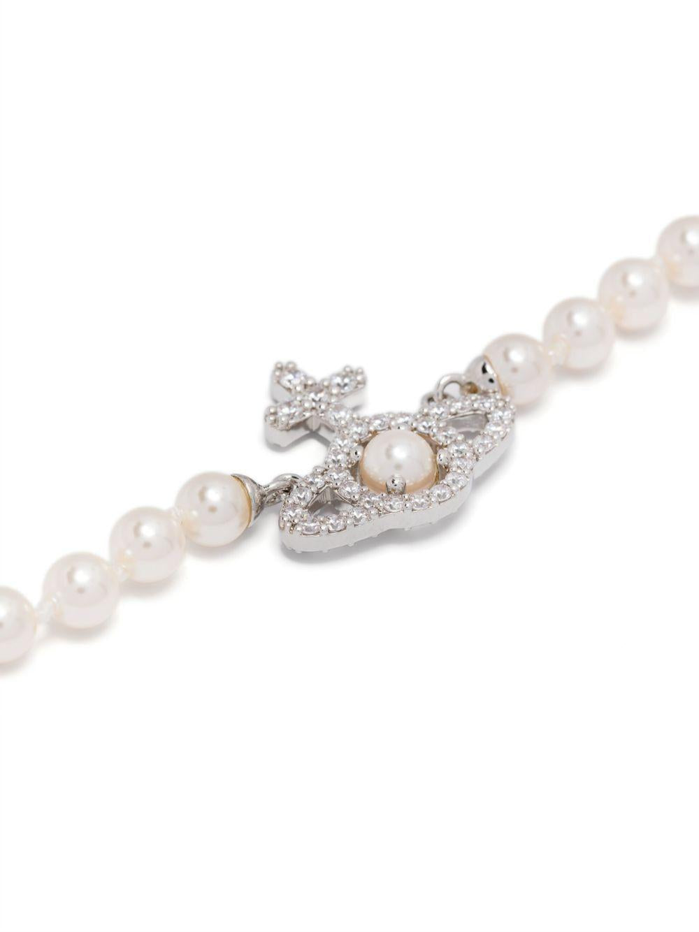 Olympia Pearl Necklace 6301011P02P373 P373 PLATINUM WHITE VIVIENNE WESTWOOD