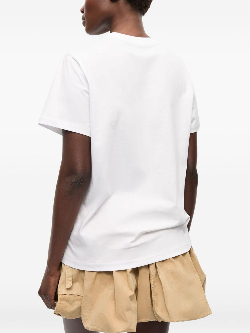 White Relaxed Jersey Bunny T-shirt T4273 151 BRIGHT WHITE GANNI