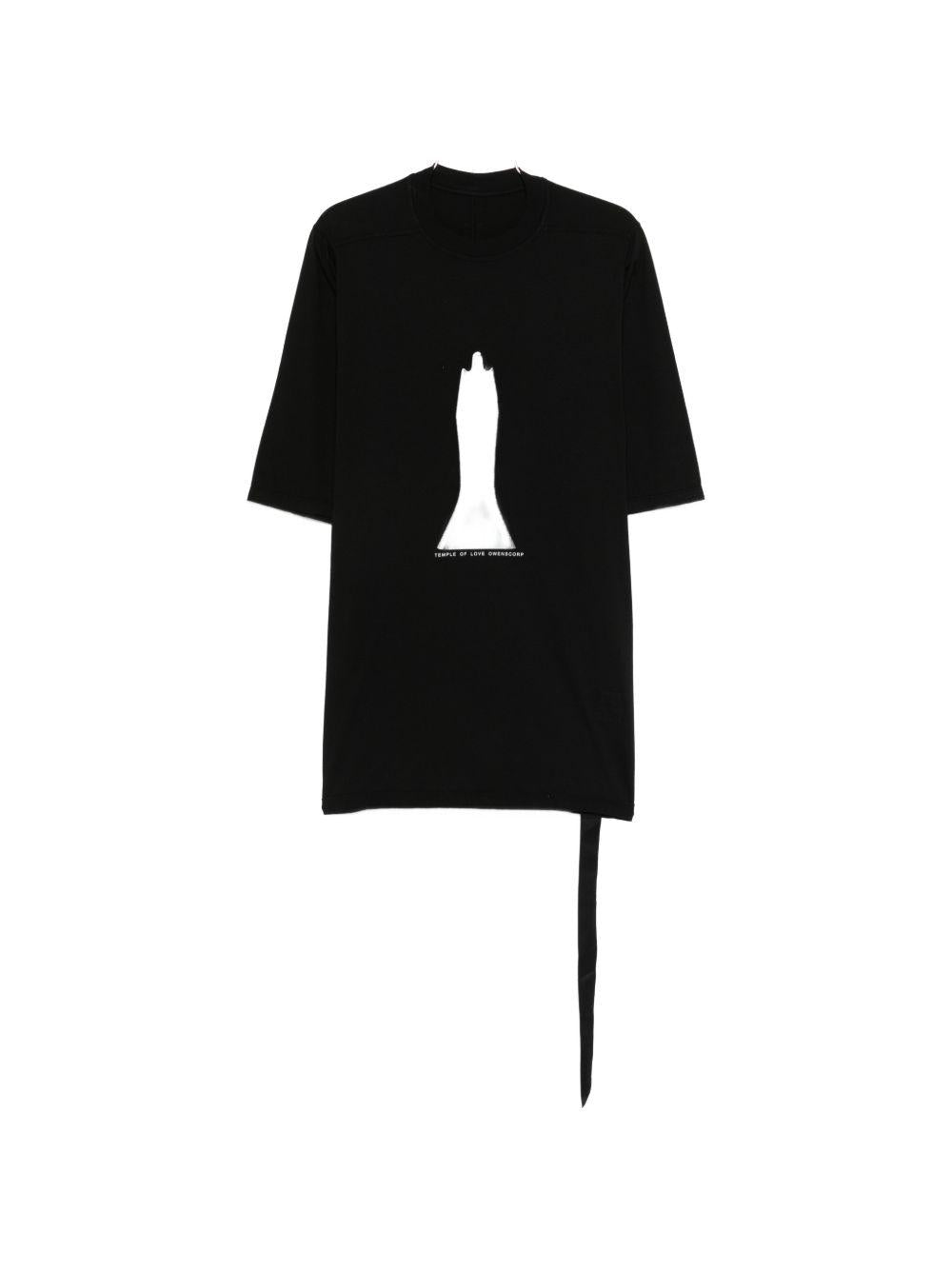 T-shirt girocollo DU01F4274RNEP5 0911 BLACK MILK RICK OWENS DRKSHDW