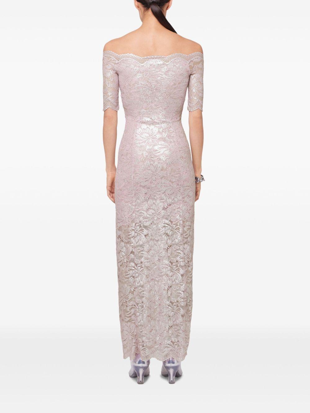 Abito con spalle scoperte 25EJRO106PA0244 M959 POWDER PINK RABANNE