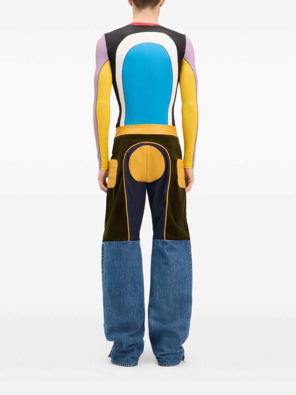 JEAN PAUL GAULTIER - Body Map long-sleeve top 2602UTO483J055P 90 MULTICOLOUR JEAN PAUL GAULTIER