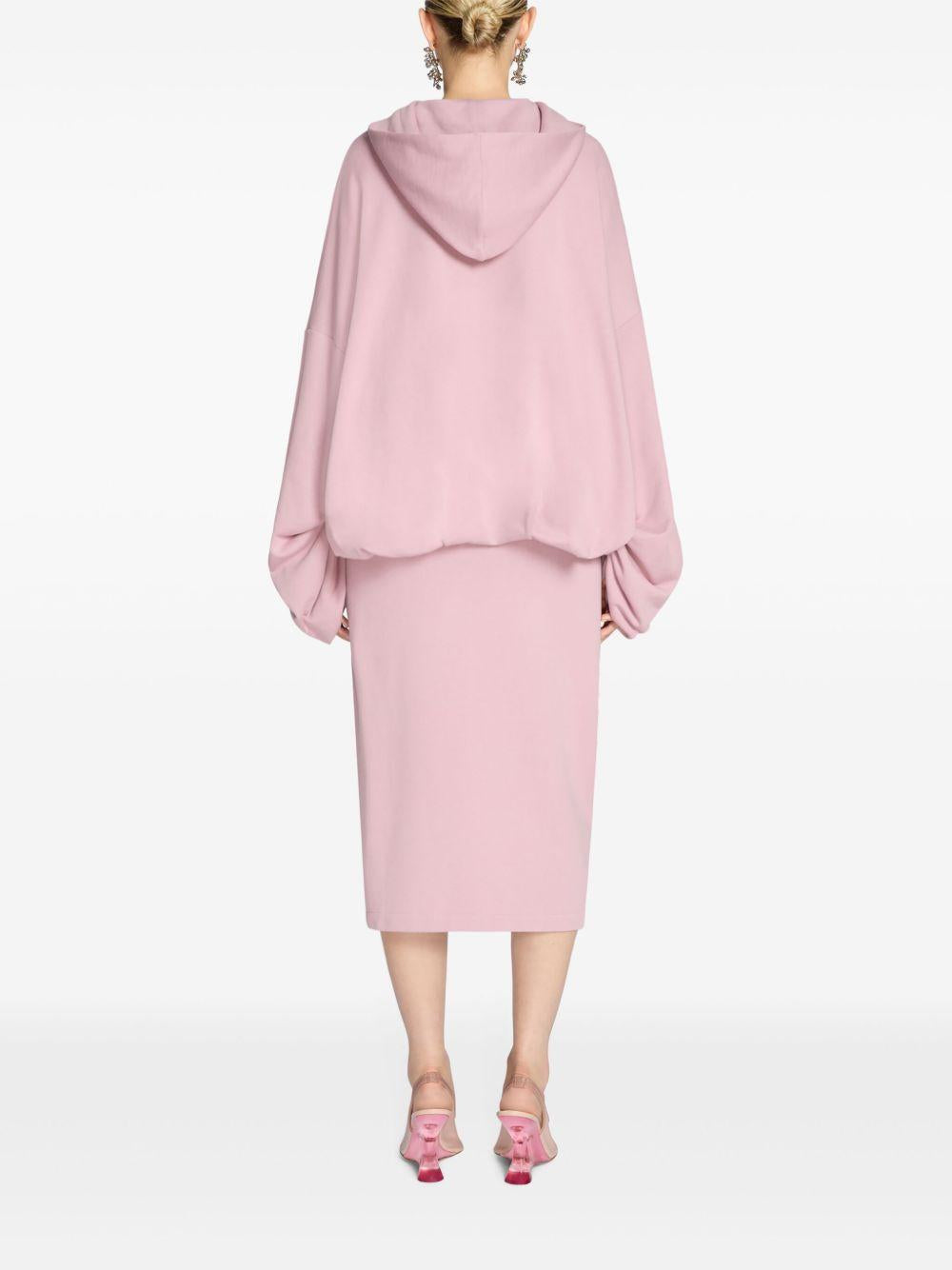Gonna in cotone con volant<BR/> 2510111091610 305 PINK DRIES VAN NOTEN