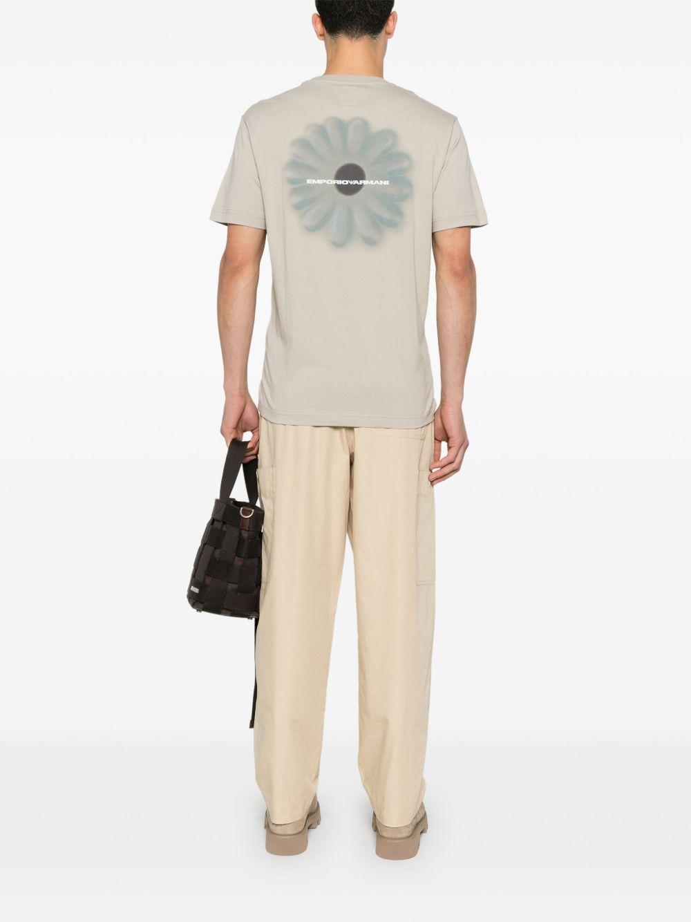T-shirt a fiori EM001717AF14836 F8094 EMPORIO ARMANI SUSTAINABLE