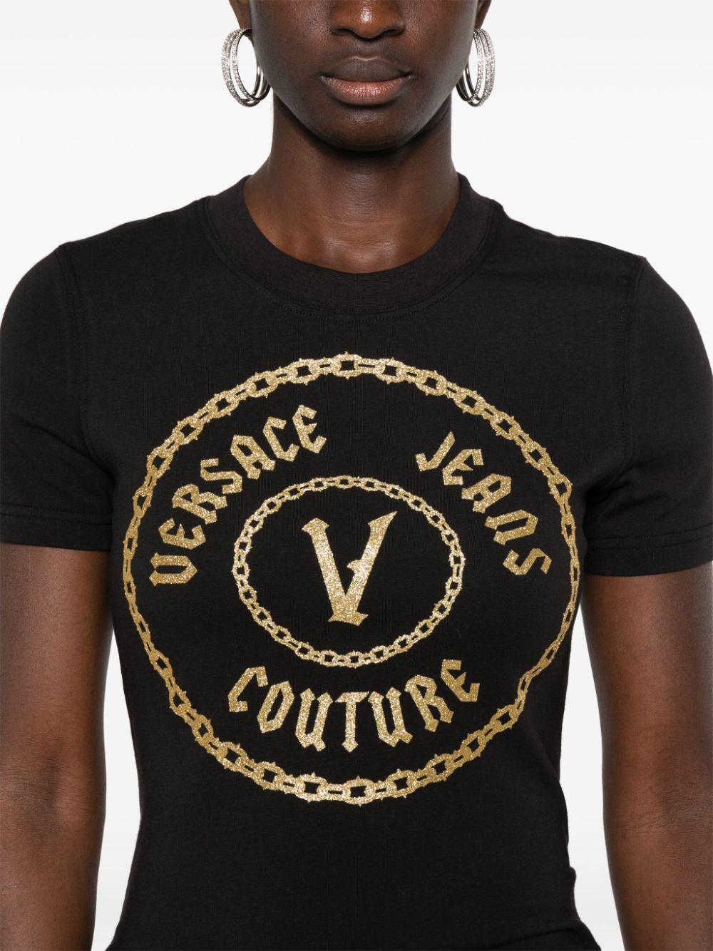 77HAHT02CJ03T G89 BLACK GOLD VERSACE JEANS COUTURE