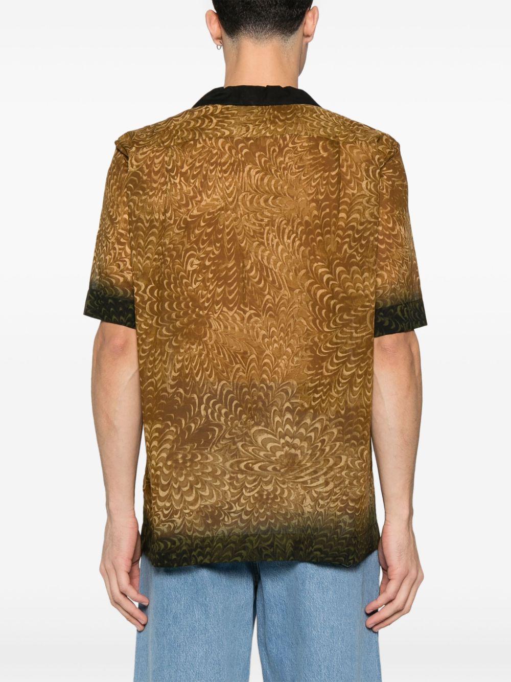 Camicia boxy in cotone 2510207421162 956 BRONZE DRIES VAN NOTEN