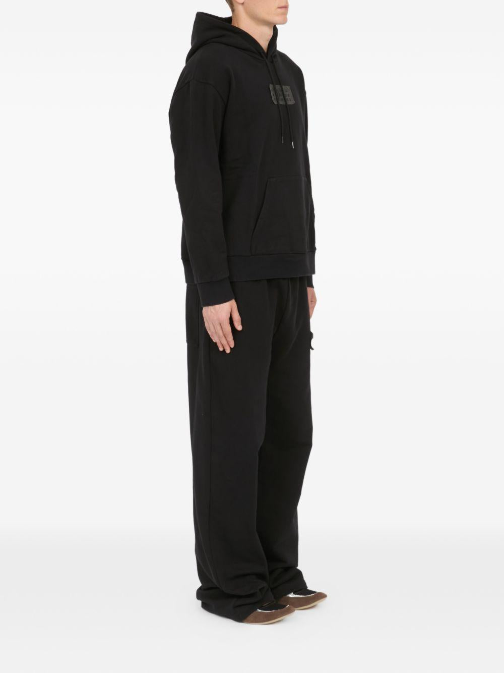 Felpa con cappuccio black SH2GU0034M25014 900 MM6 MAISON MARGIELA