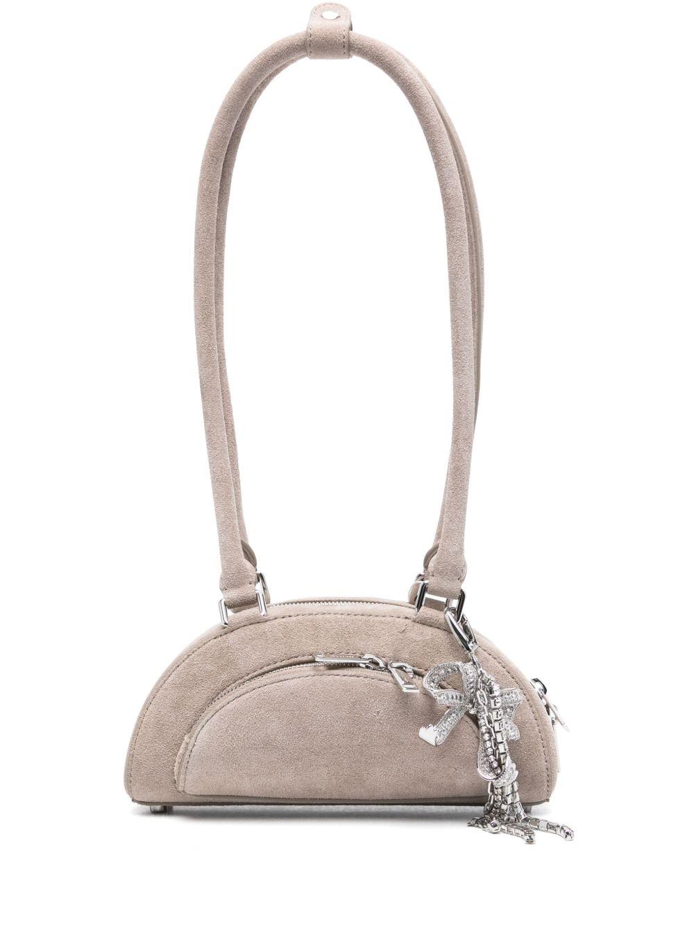 Mini Borsa a Spalla in Suede Grigio con Charm PF25313GR GREY SELF-PORTRAIT