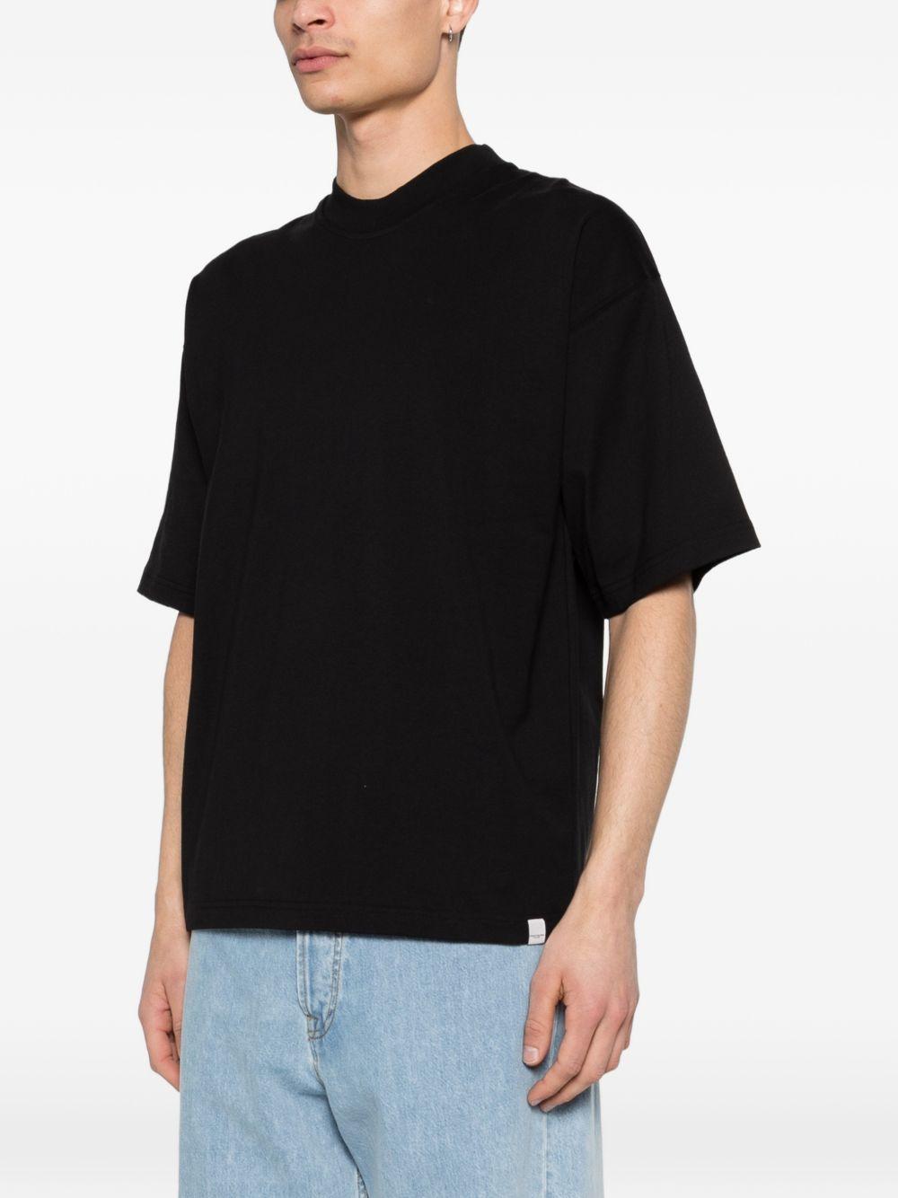 Black Jersey T-Shirt F0414095 9000 PAOLO PECORA