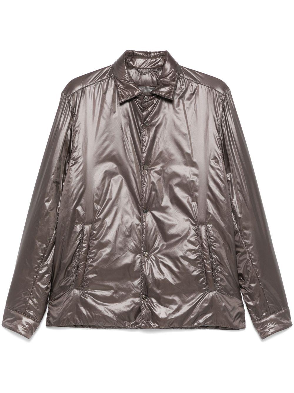 Shacket in Nylon Ultralight GI000490U12017Z 9480 Grigio HERNO