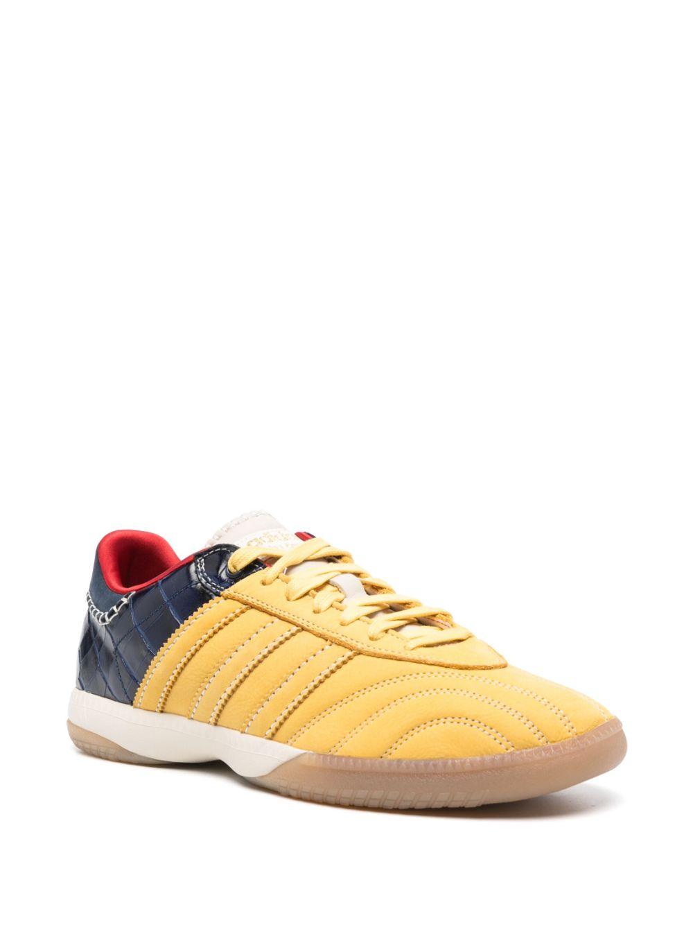 Wales Bonner Samba Millenium "Fade Gold/Navy Croc" Sneakers IH8407 NAVY YELLOW ADIDAS X WALES BONNER