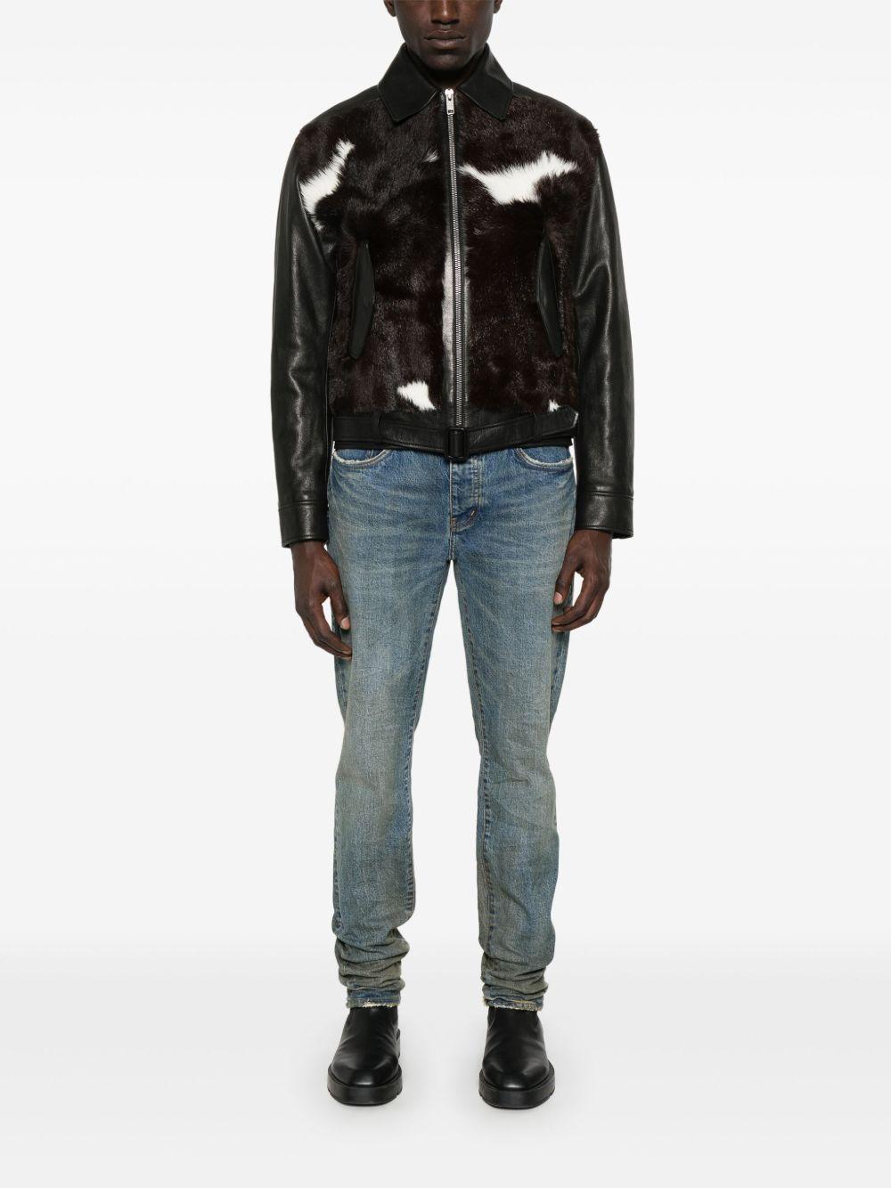 Jeans Cracked Bronze P001SYCB225 DK INDIGO PURPLE BRAND