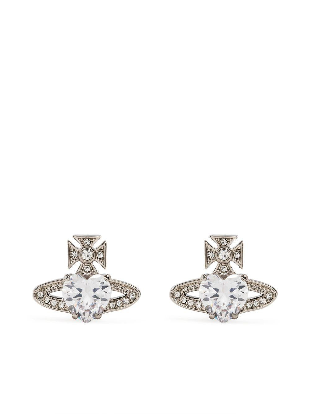 Ariella Earrings 6201031T02P169CN P169 PLATINUM WHITE VIVIENNE WESTWOOD
