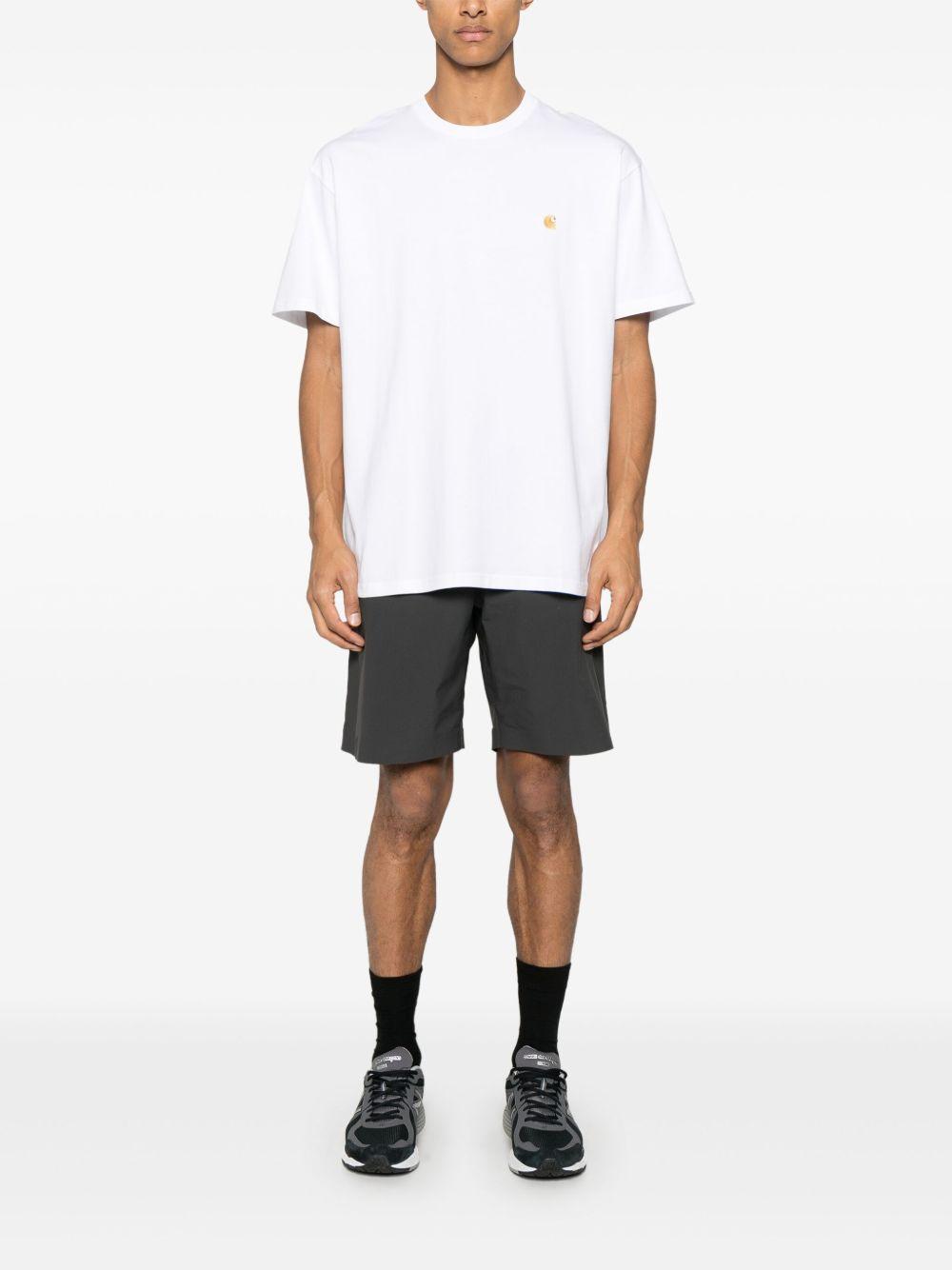 S/S Chase T-Shirt Cotton Combed Single Jersey I026391 00RXX WHITE GOLD CARHARTT WIP