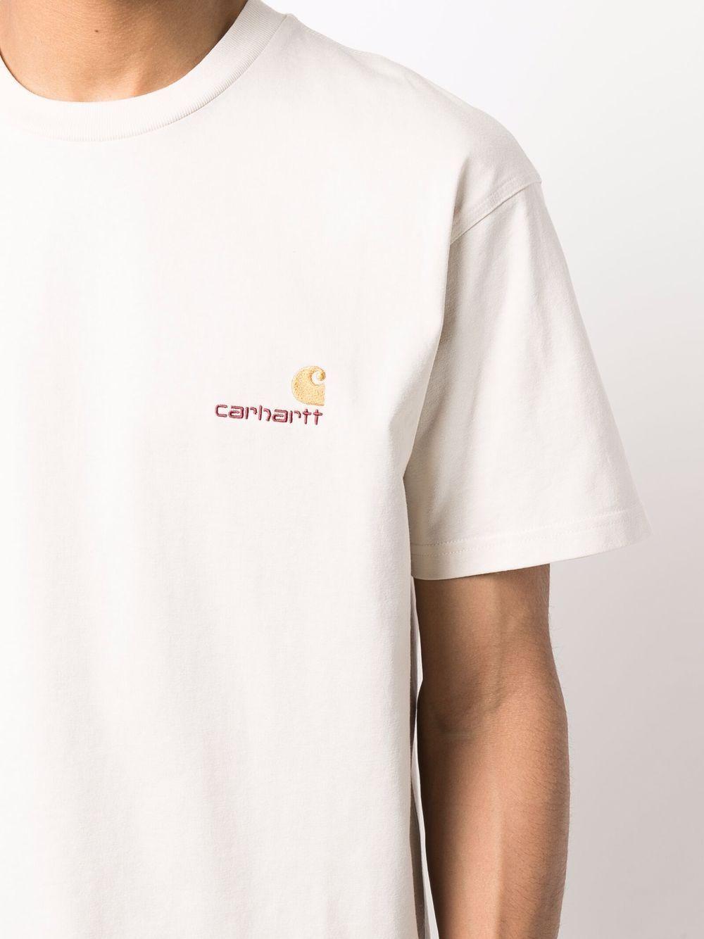T-Shirt American Script In Cotone I029956 05XX NATURAL CARHARTT WIP
