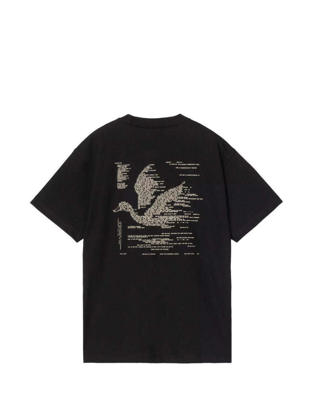 S/S Punched T-Shirt Organic Cotton Single Jersey I036006 89XX BLACK CARHARTT WIP