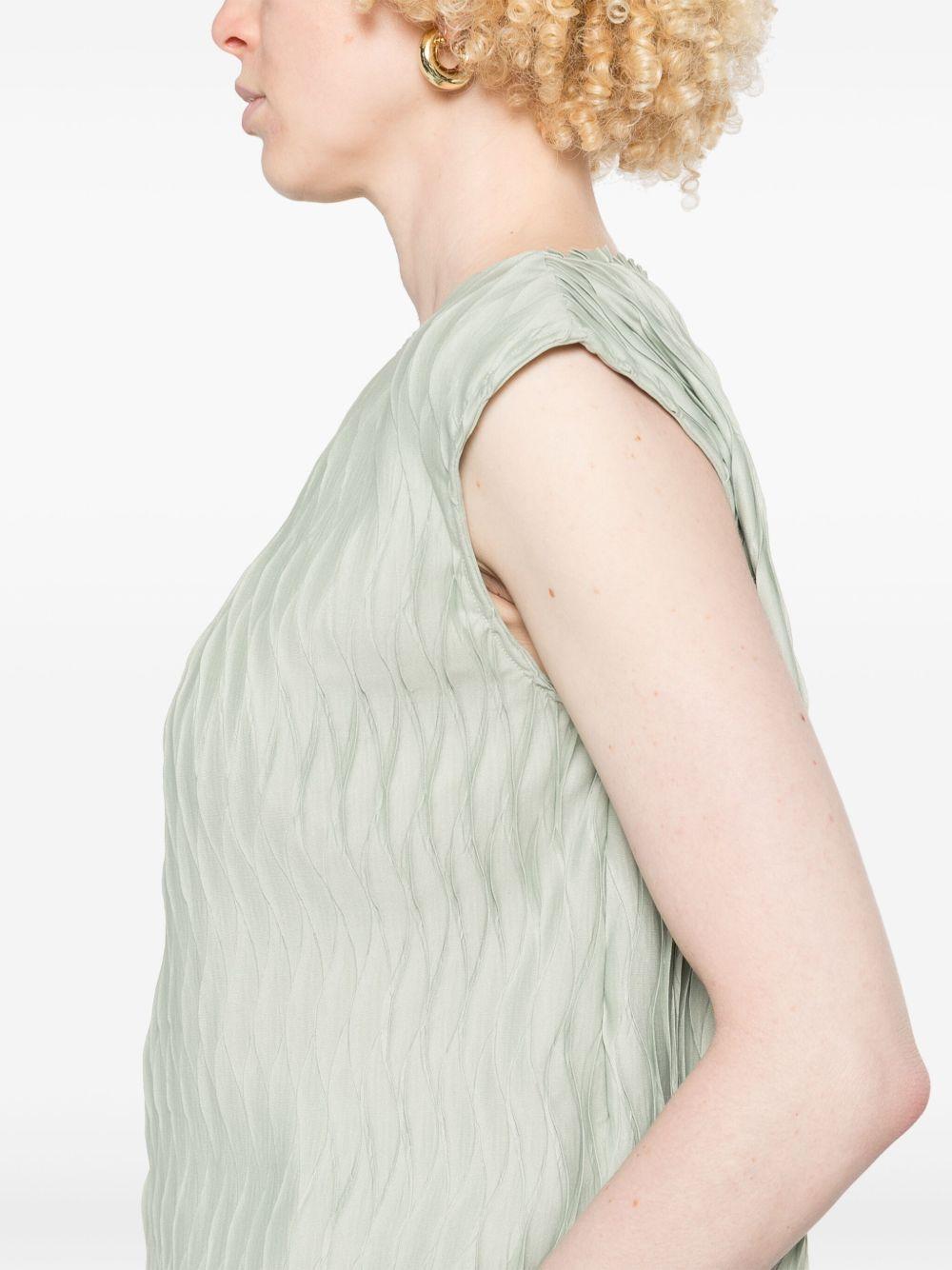 Top con effetto stropicciato JG000272D52102 7109 VERDE CHIARO HERNO