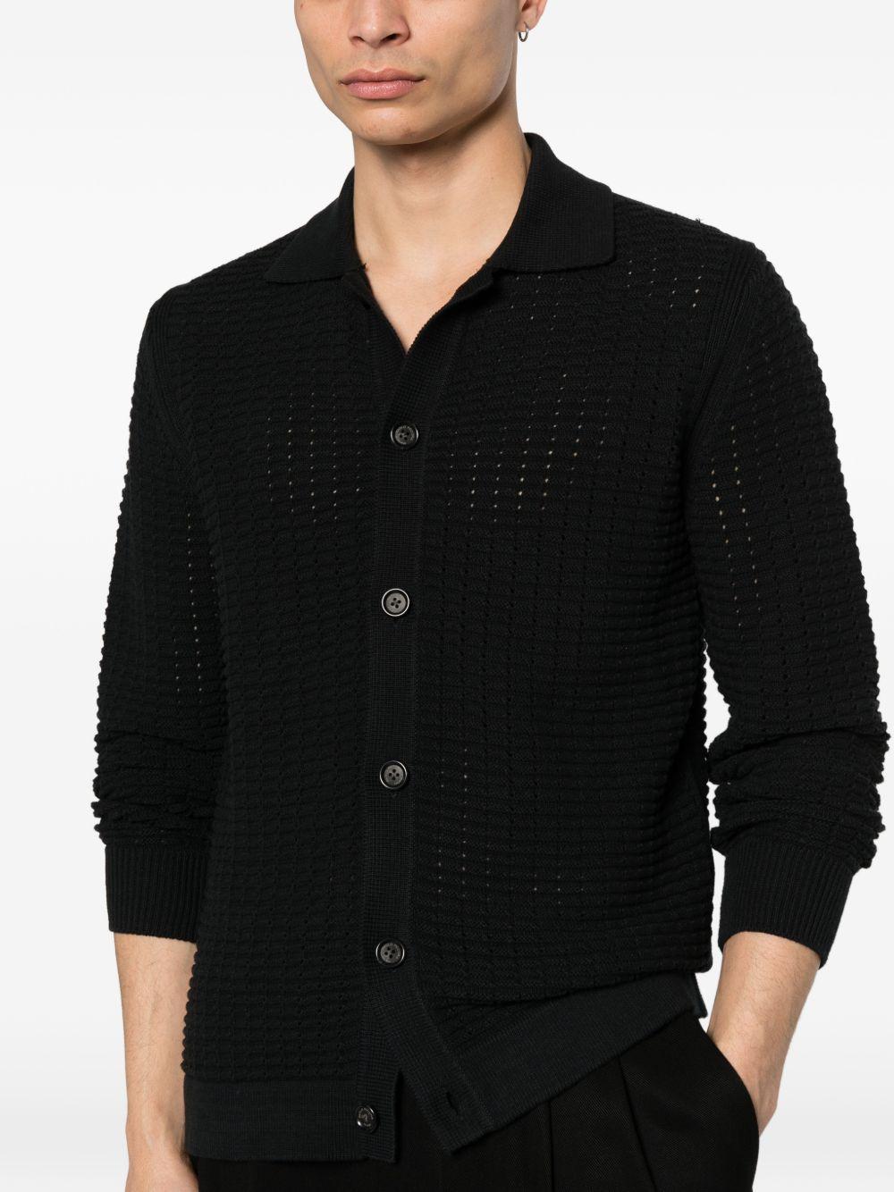 Cardigan con bottoni A040F800 9000 PAOLO PECORA