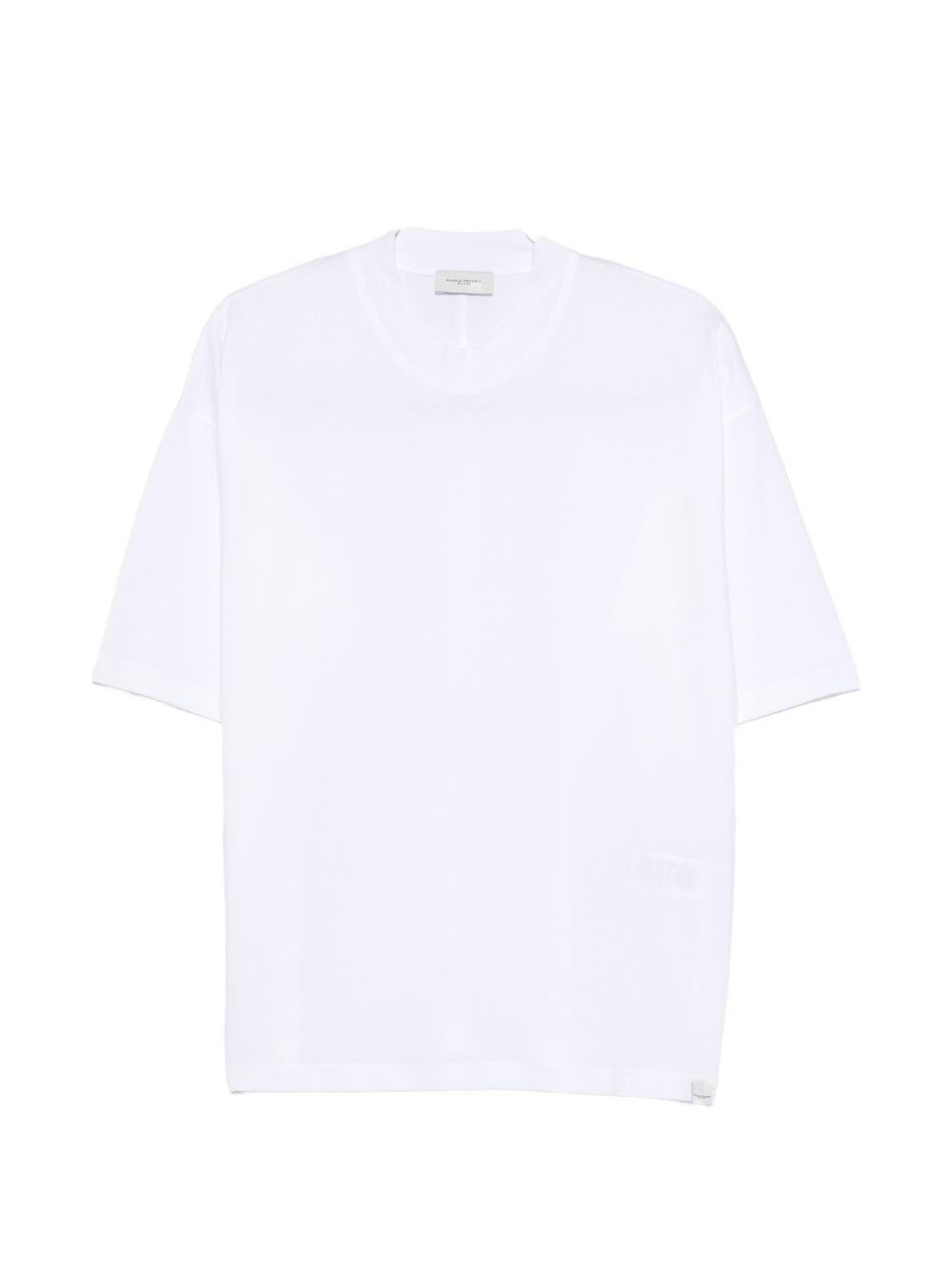 Optical White Jersey T-Shirt F0414095 1101 PAOLO PECORA