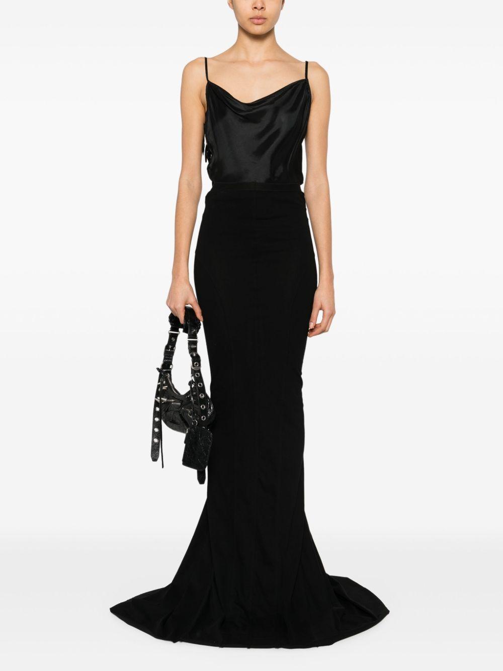 Long Lido Skirt RO01E7378JA 09 BLACK RICK OWENS