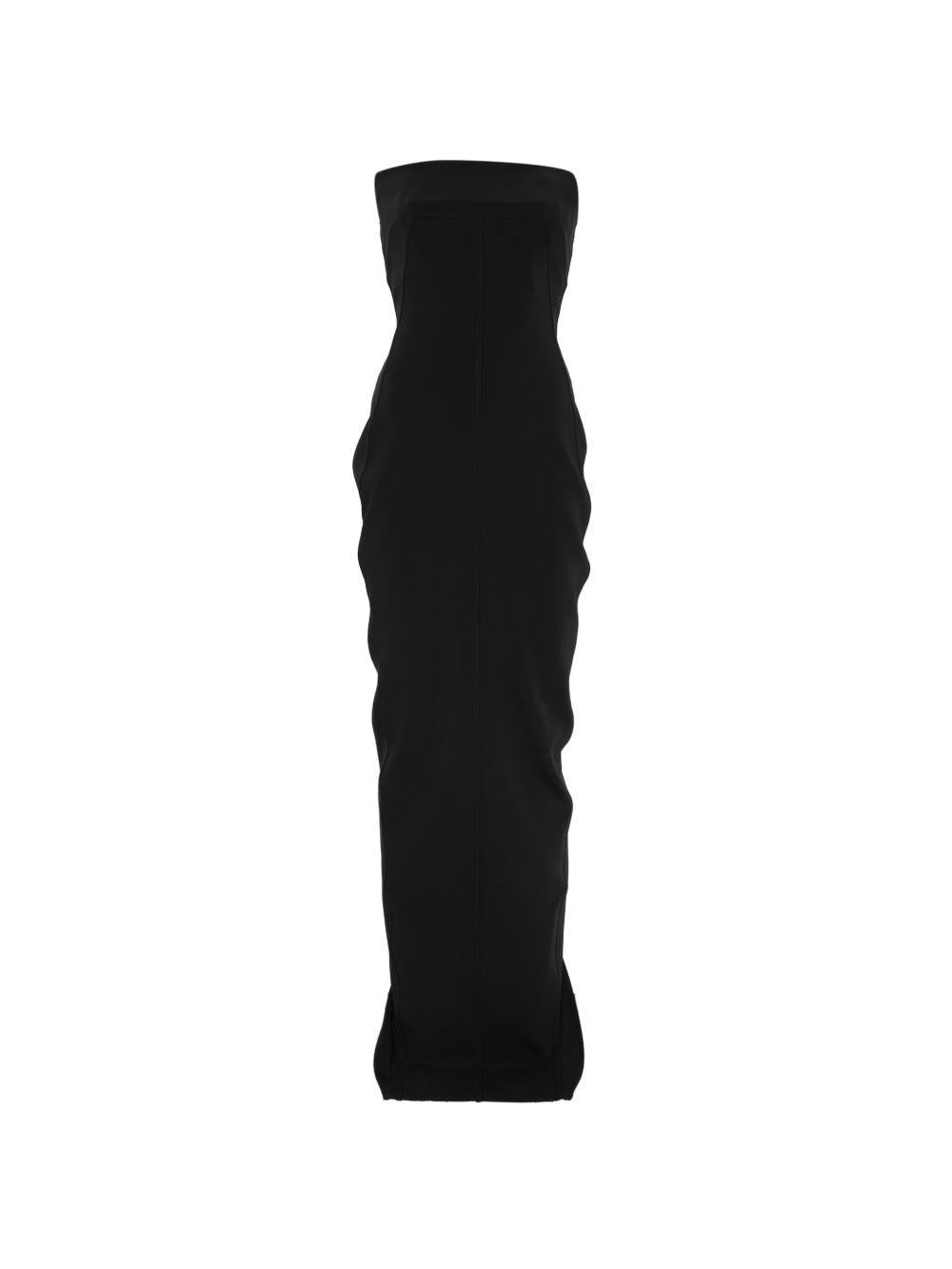Abito "Bustier Gown" lungo RP01F6524SY 09 BLACK RICK OWENS