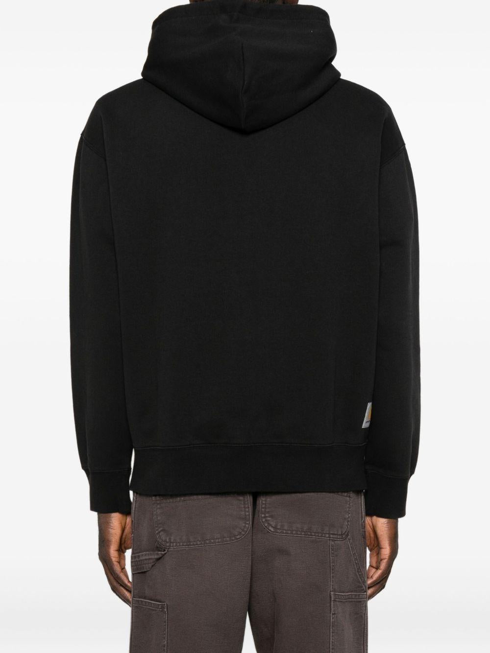 Hooded Mini WIP Sweat Jacket I035619 8906 BLACK STONE CARHARTT WIP