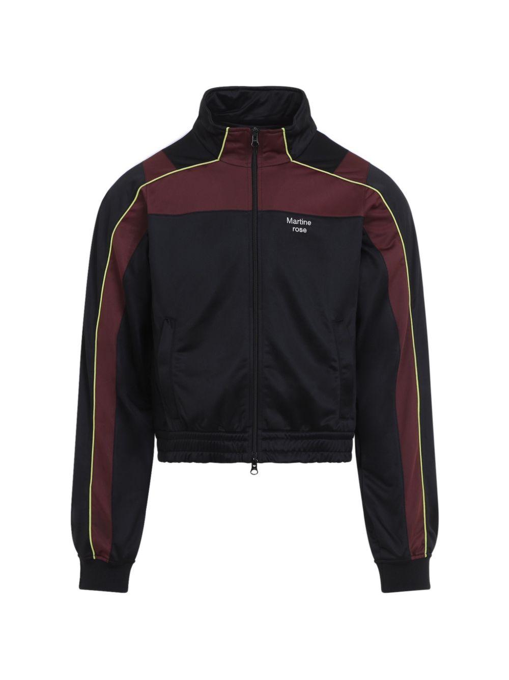Felpa Shrunken Track 137JT18062 BLACK BURGUNDY MARTINE ROSE