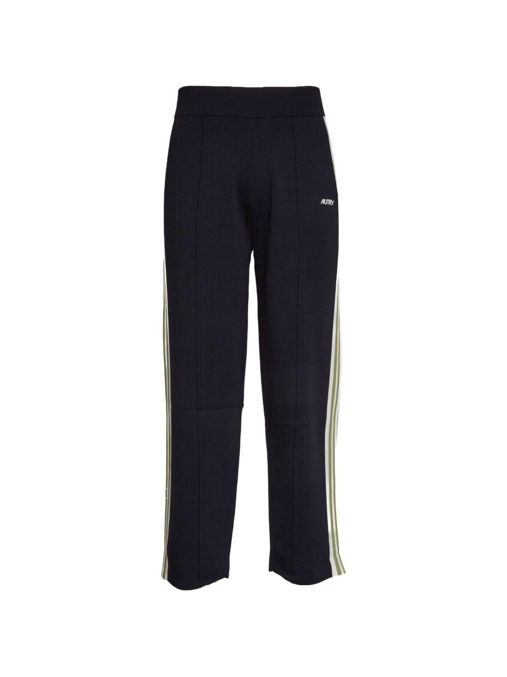 Jogger in maglia di viscosa uomo PAPM027B NIT BLUE AUTRY
