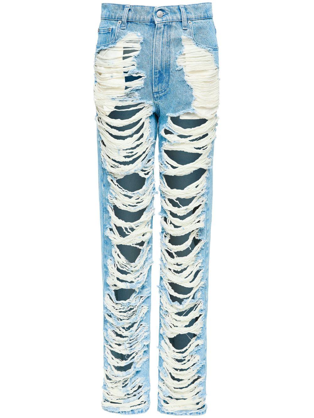 Jeans strappati S62LB0199M30018 962 MM6 MAISON MARGIELA