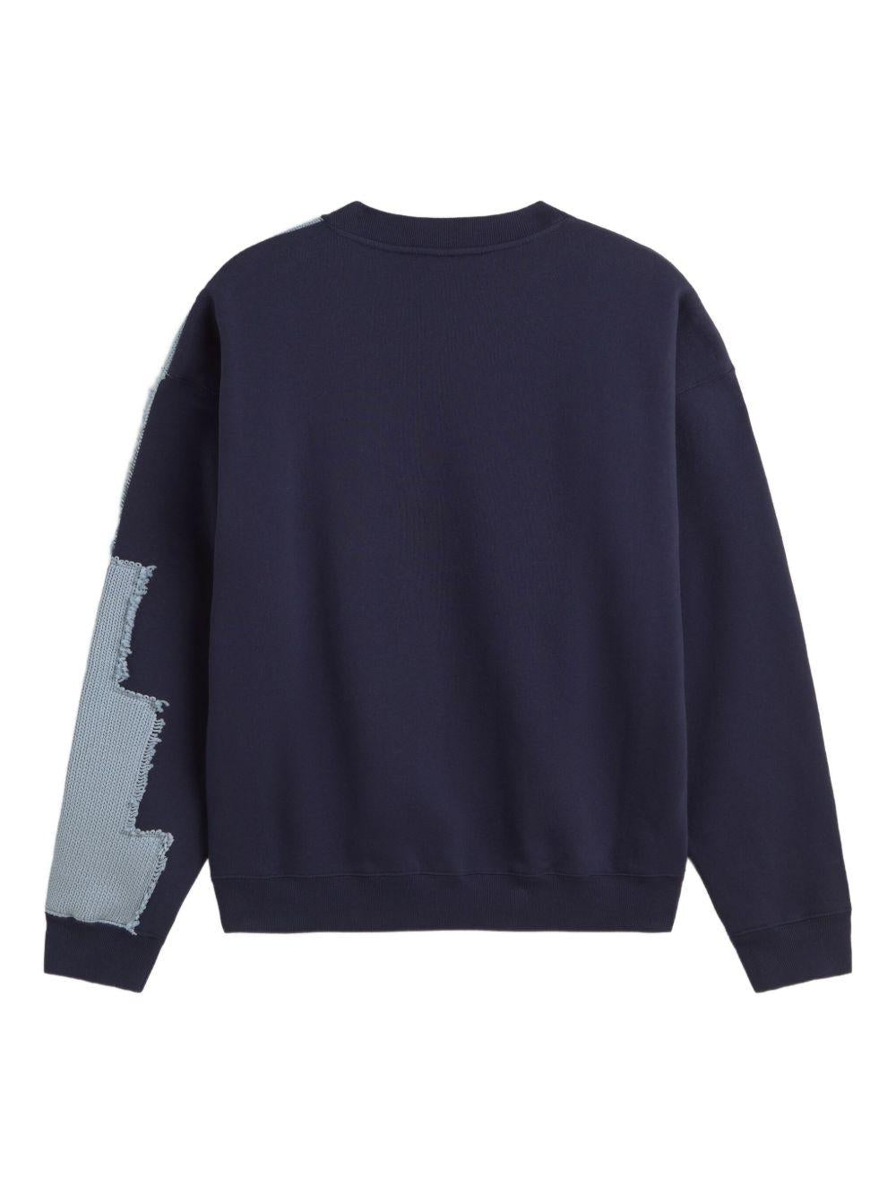 Pixel A Sweatshirt A3291001 NAVY LIGHT BLUE AXEL ARIGATO