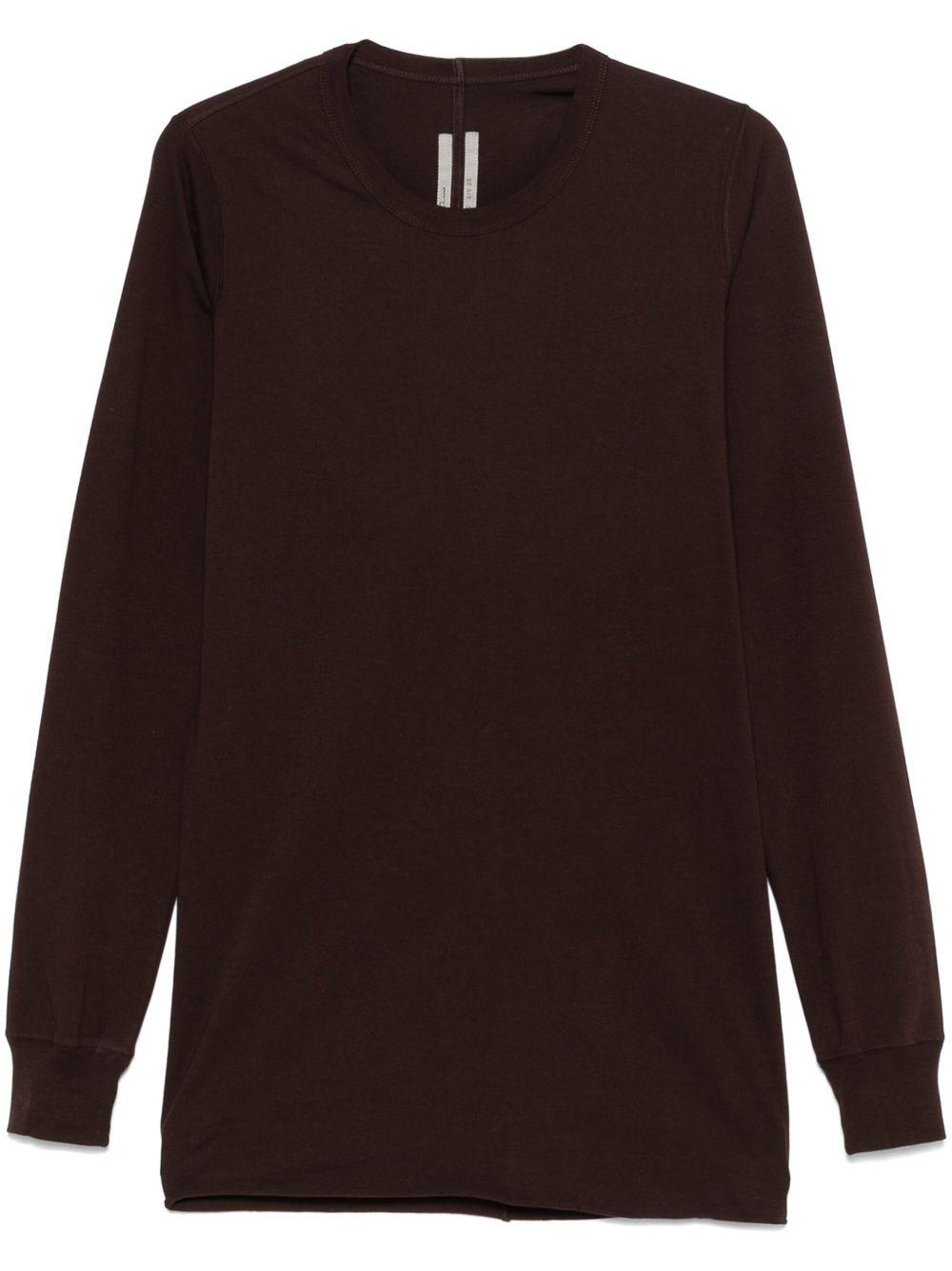 Basic long-sleeve T-shirt RU01E5252JA 14 MAHOGANY RICK OWENS