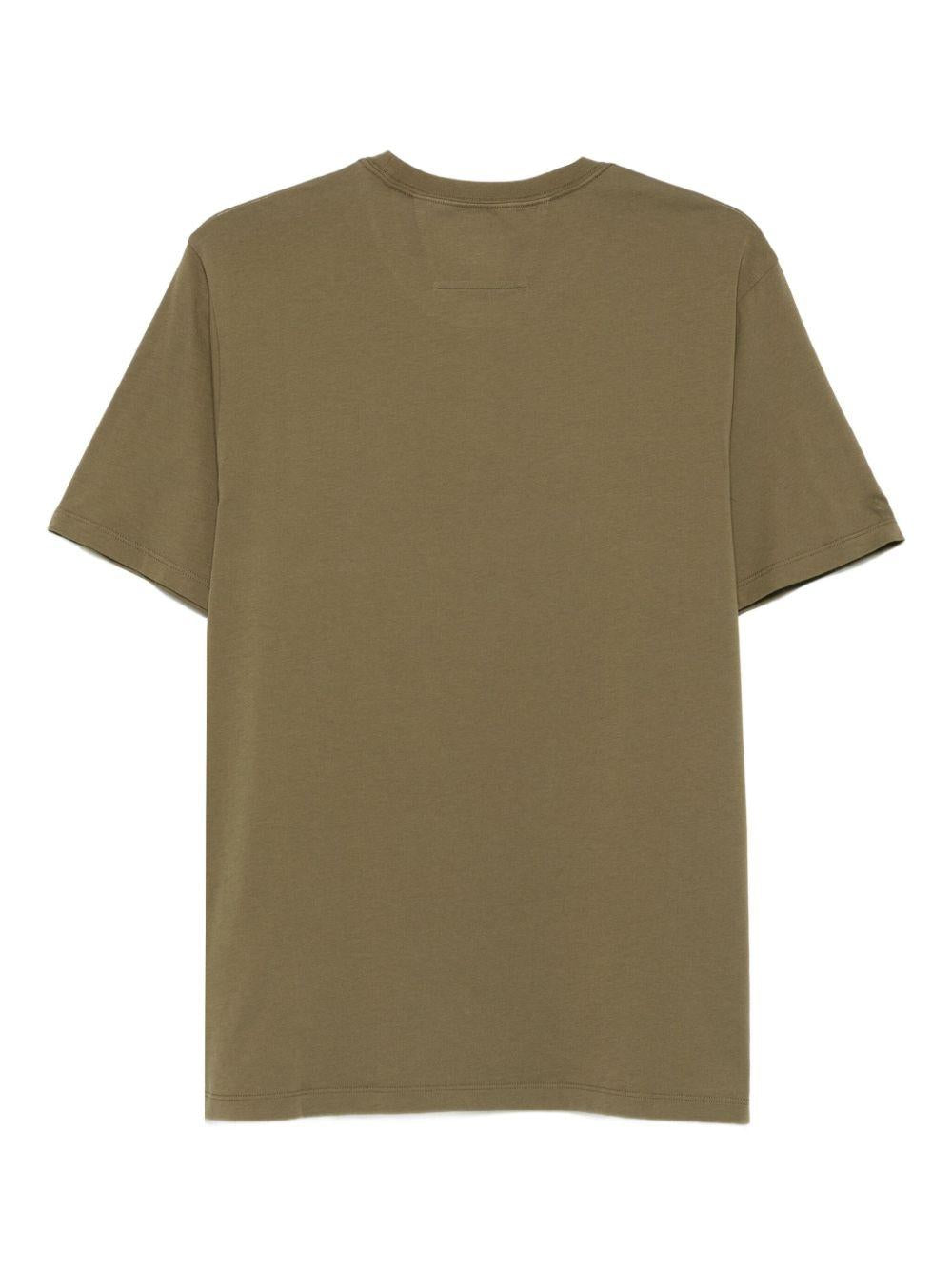 30/1 Jersey Short Sleeve Logo T-shirt 19CMTS091A005100W 652 CAPERS CP COMPANY