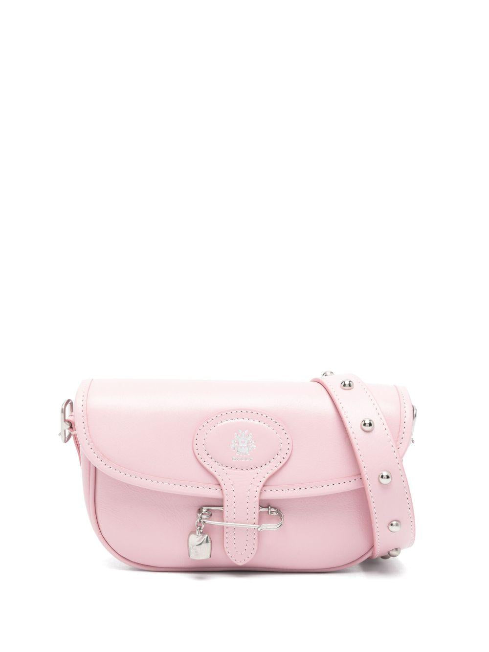 Borsa Mini Beckett In Pelle Rosa Con Spilla Bally Pin WAC04CVT986 U3D1P PINK BALLY
