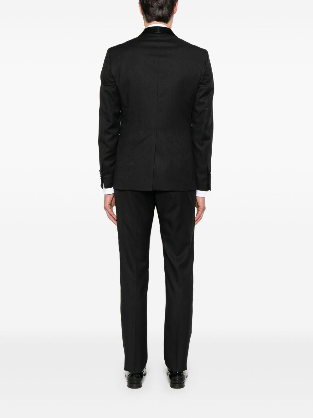 Abito monopetto con rifiniture in raso SFBR18A01LIS550017UPER017 N5079 TAGLIATORE