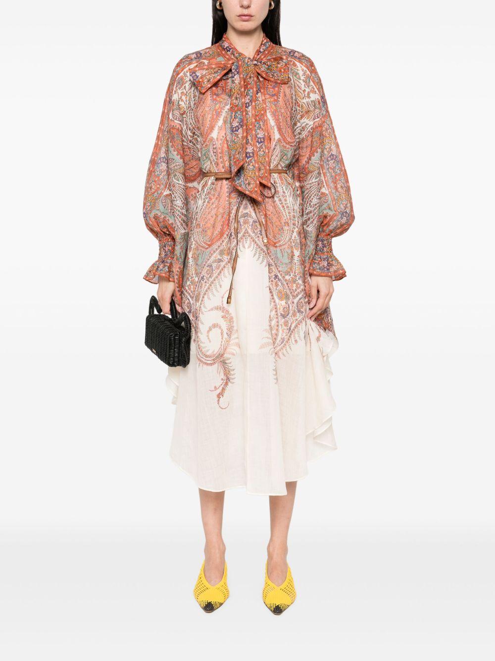 Abito corto Rhiannon 2877DSS251 CREAM PAISLEY ZIMMERMANN