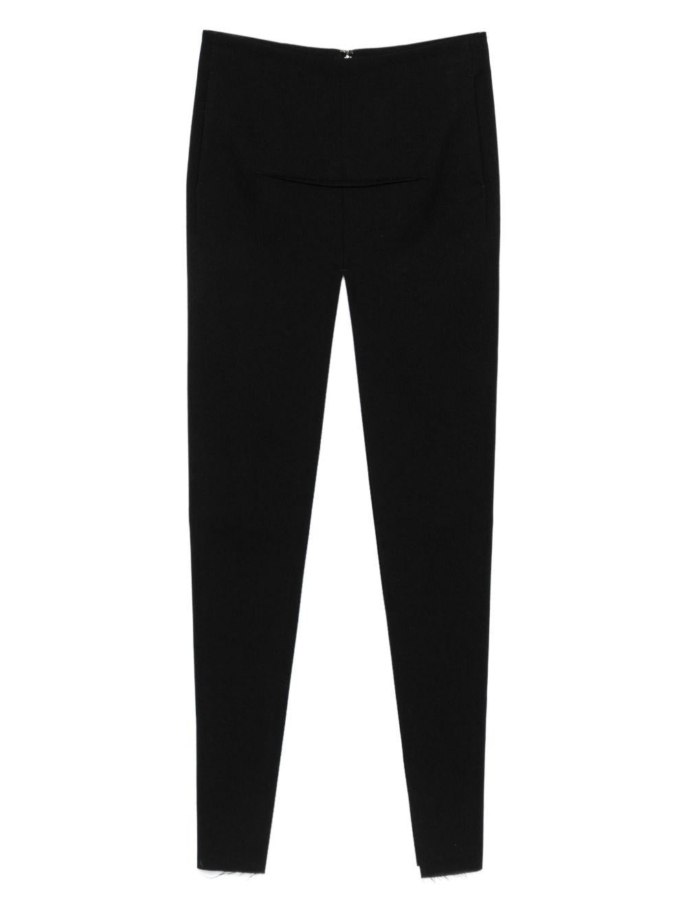 Concordians Runway Sliced Skirt RO02E4387WD 09 BLACK RICK OWENS