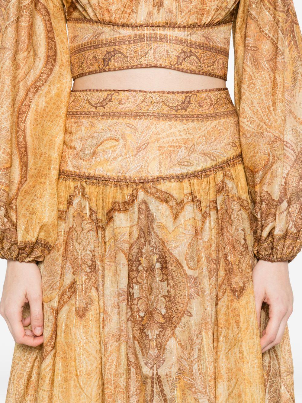 Maxi Gonna Wanderlust 6437SRS262 TAPESTRY MUSTARD ZIMMERMANN