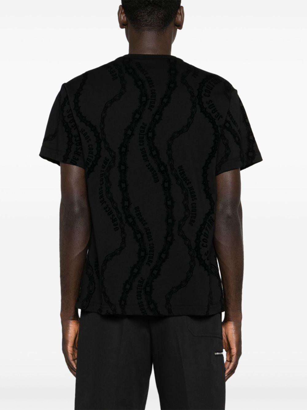 77GAH6R0JS415 899 BLACK VERSACE JEANS COUTURE