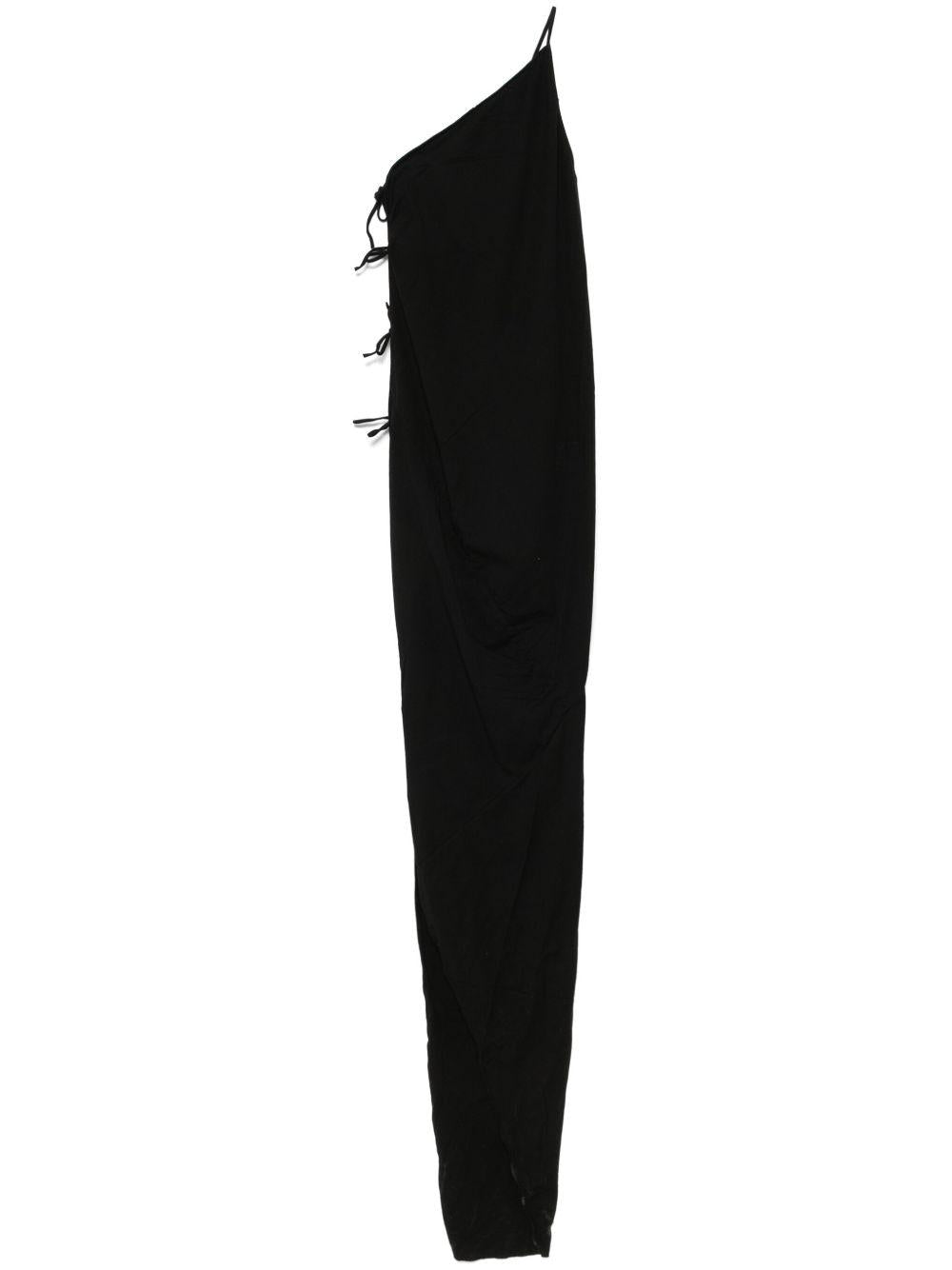 Taco maxi dress DS01E3516RN 09 BLACK RICK OWENS DRKSHDW