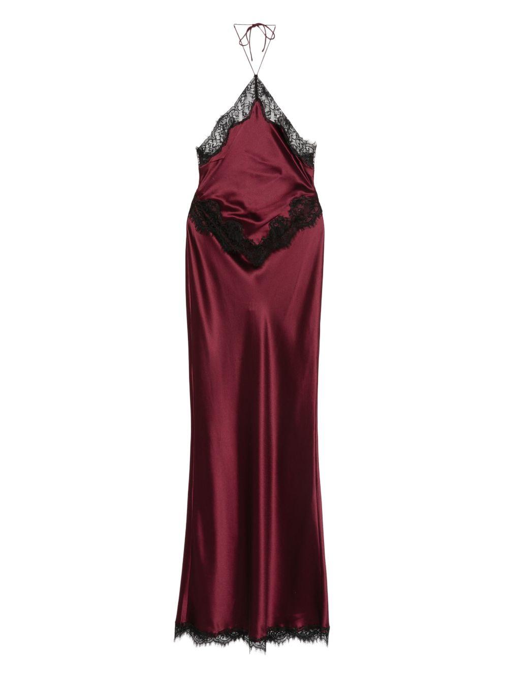 Abito Everly In Satin RPF251167217 PORT BLACK RETROFETE