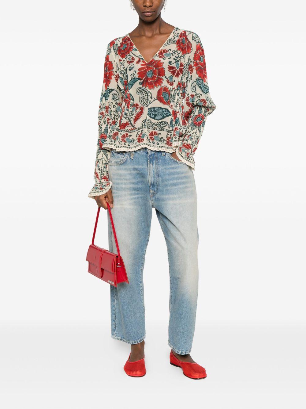 Blusa Sand Francesca a maniche lunghe 339812 25047 FRANCESCA SAND FARM RIO