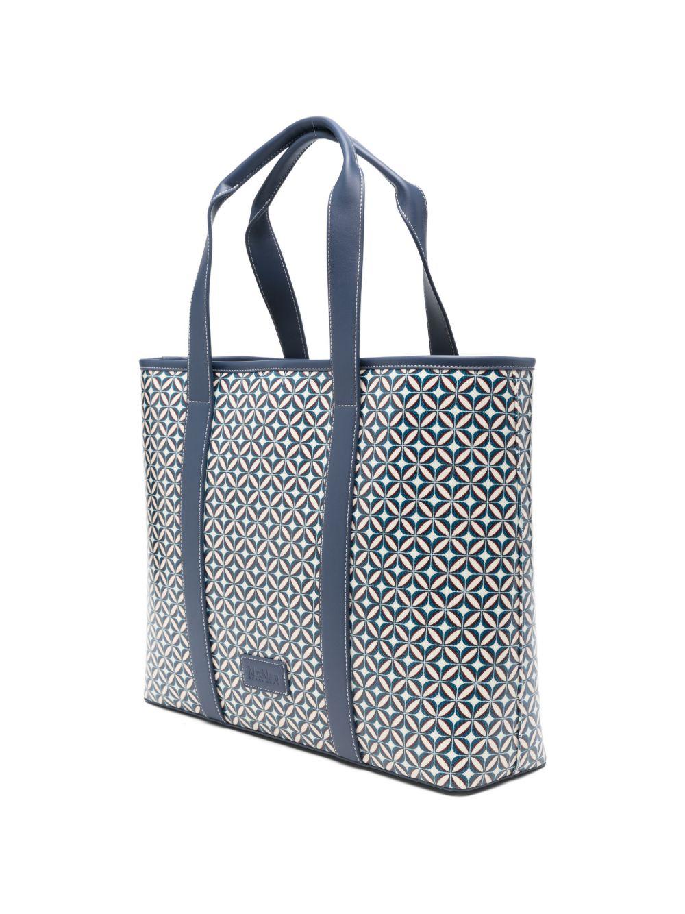 Borsa In Canvas Stampato BCHFARNETO 001 BLUE MAX MARA