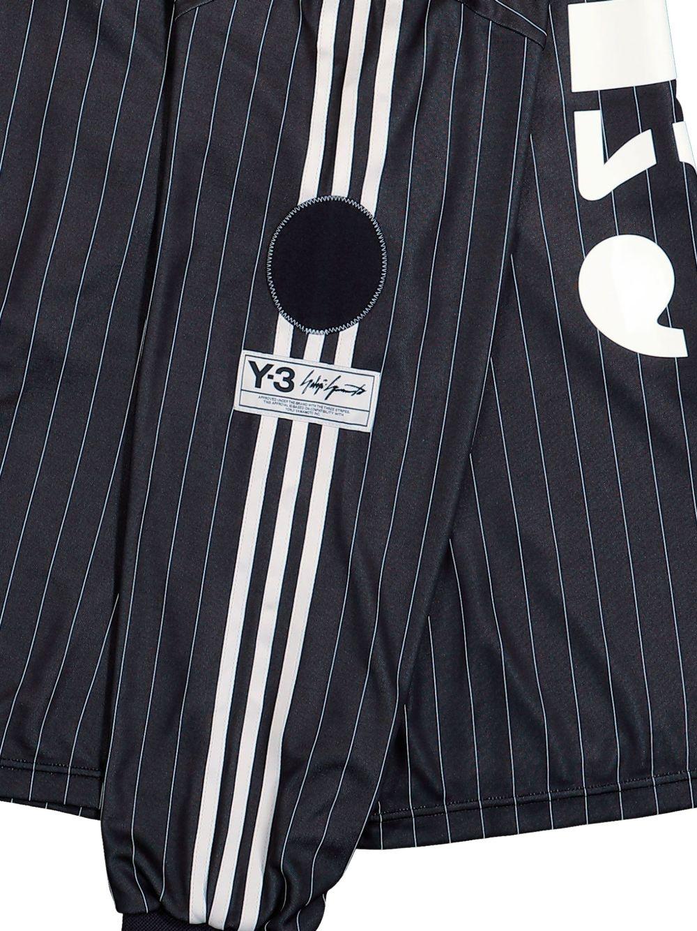 Zinedine Zidane Long Sleeve Football Jersey KS7574 BLACK WHITE Y-3
