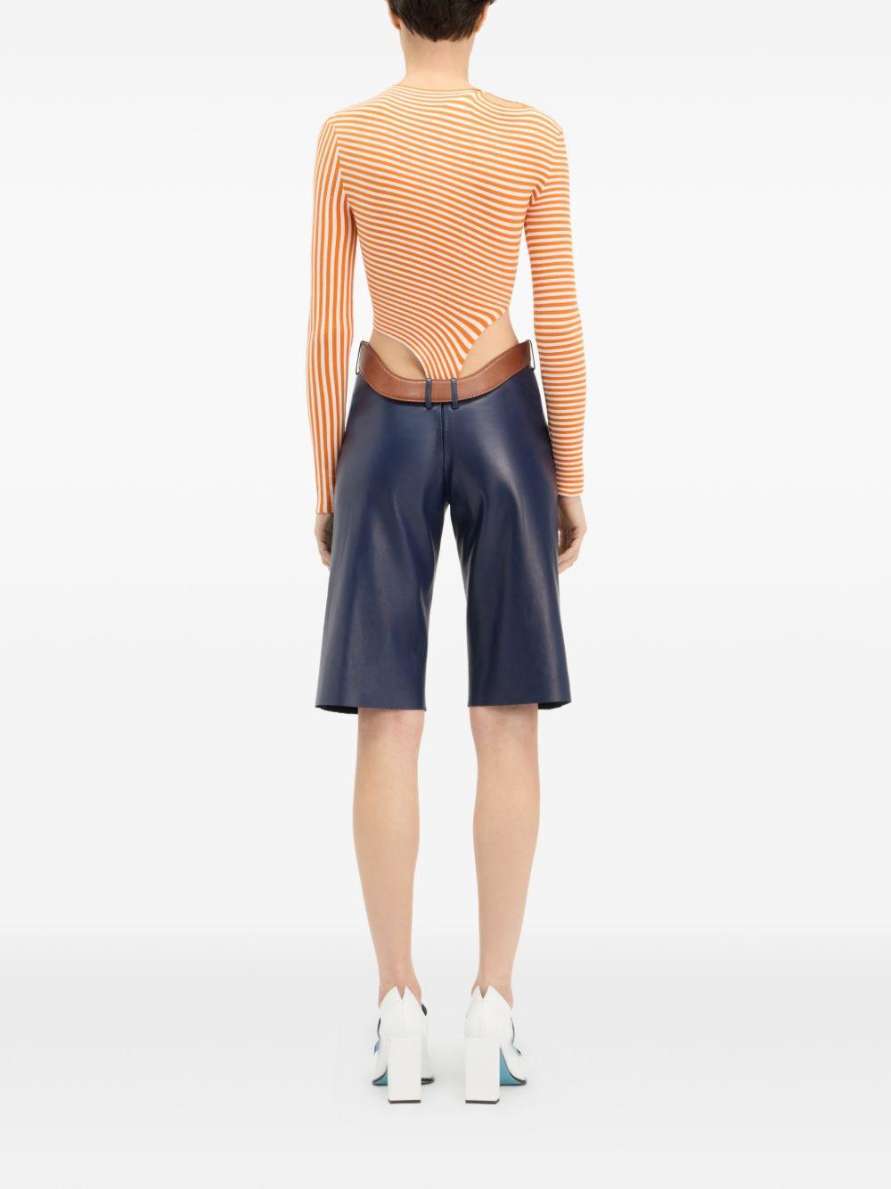Body Stretch Stampato 2602WPO051K028 0115 WHITE ORANGE JEAN PAUL GAULTIER