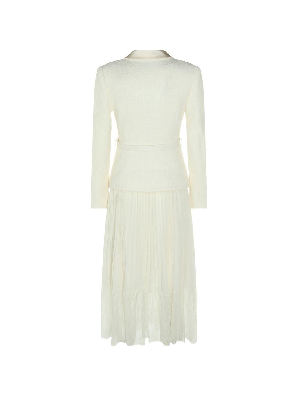 Abito midi in bouclé PF26144MC CREAM SELF-PORTRAIT