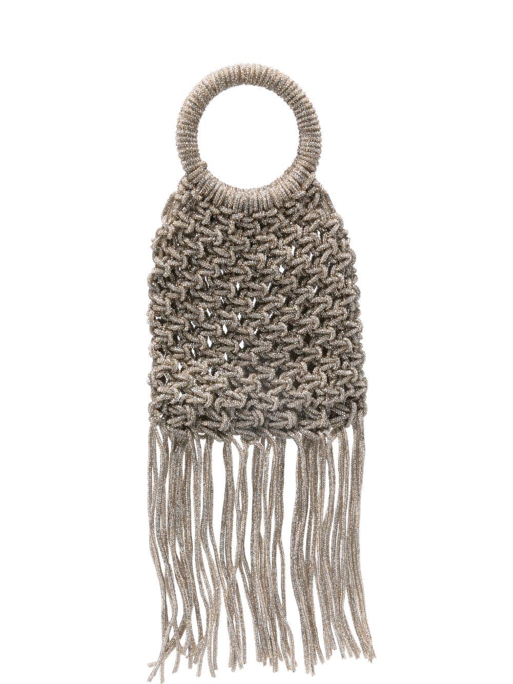 Borsa tote Maronti con frange BAG0004562P MARONTI TWENTY FOURHAITCH