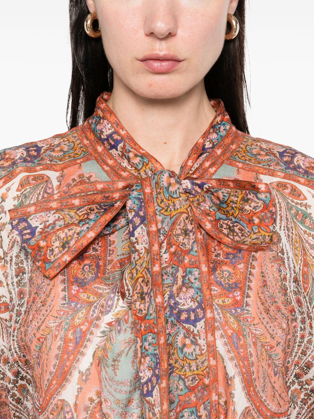 Abito corto Rhiannon 2877DSS251 CREAM PAISLEY ZIMMERMANN